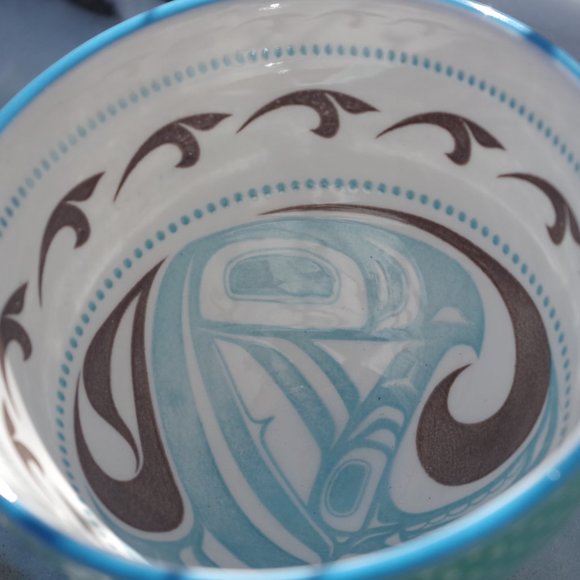 Native American Turquoise And Brown Mug By Native Home - Picture 3 of 9
